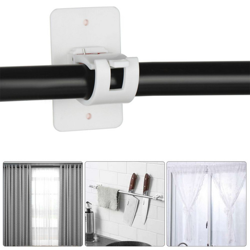 Kupaonski vijci Plastični samoljepljivi držač karniša Zidne kuke Montažni nosač Držač šipke za pričvršćivanje