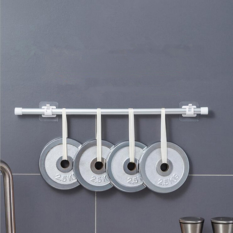 2 kom. Podesivi držač za zavjese bez noktiju, stezaljke, kuke, držači za nosače za šipke