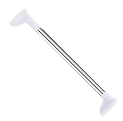 Daudzfunkcionāls teleskopiskais aizkaru statnis nerūsējošā tērauda dušas aizkaru stabs izplešanās durvju aizkaru stieņa dušas caurule 75cm