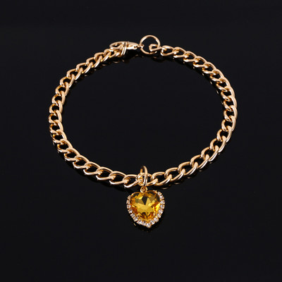 Ogrlica za kućne ljubimce, mačke, ogrlice za pse, metalna ljubav, vještački dijamant, dragi kamen, podesiva ogrlica, šarena ogrlica, dodaci za kućne ljubimce, dodaci za mačke