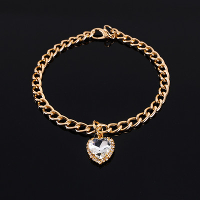 Ogrlica za kućne ljubimce, mačke, ogrlice za pse, metalna ljubav, vještački dijamant, dragi kamen, podesiva ogrlica, šarena ogrlica, dodaci za kućne ljubimce, dodaci za mačke