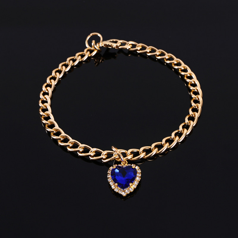 Ogrlica za kućne ljubimce, mačke, ogrlice za pse, metalna ljubav, vještački dijamant, dragi kamen, podesiva ogrlica, šarena ogrlica, dodaci za kućne ljubimce, dodaci za mačke