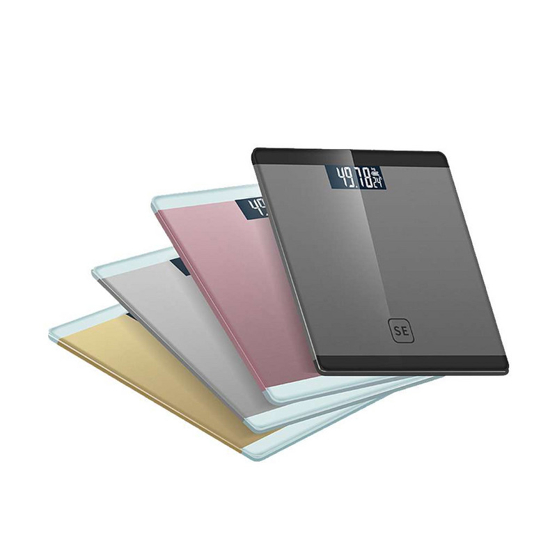 Skaitmeninės tikslios, jautrios buitinės kūno masės svarstyklės su apšviestu ekranu kasdieninei sveikatai