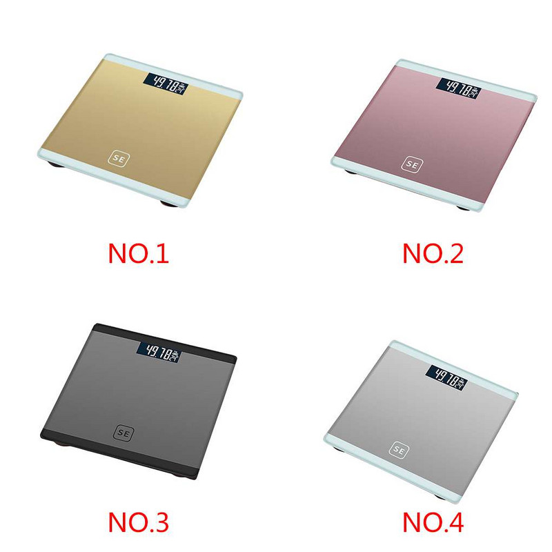 Skaitmeninės tikslios, jautrios buitinės kūno masės svarstyklės su apšviestu ekranu kasdieninei sveikatai