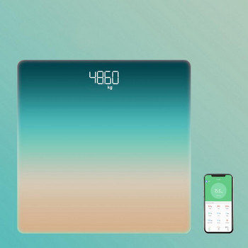 Модерна подова цифрова везна Везна за тяло в стил на батерия Нехлъзгаща се основа за баня Електронна везна за телесно тегло Претегляне