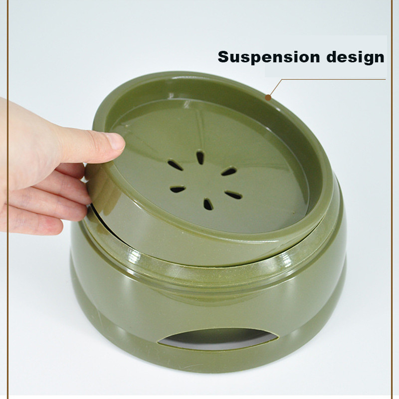 Mājdzīvnieku suņu kaķu bļodas, peldošas, nesamitrinošas mute Kaķa bļoda bez izšļakstīšanās Dzeramā ūdens padevējs Plastmasas pārnēsājamas suņu bļodas ūdens padeves