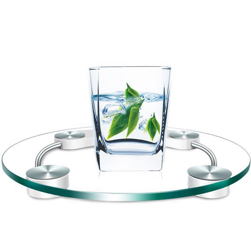 5–150 kg apvalios grūdinto stiklo svėrimo svarstyklės LED skaitmeninis ekranas, sveriantis grindis, elektroninis išmanusis korpusas, buitiniai vonios kambariai