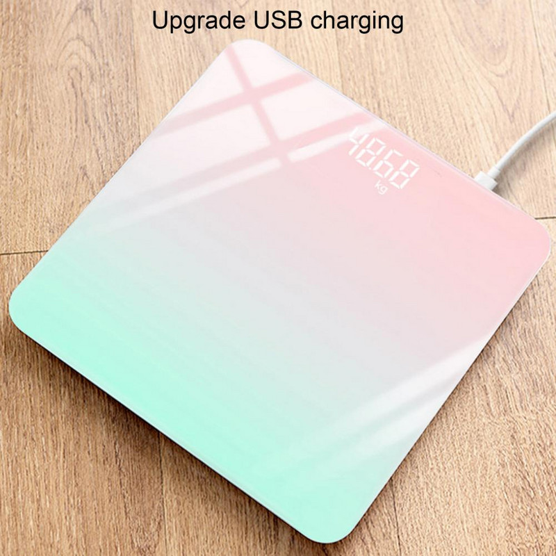 Skaitmeninės grindų svarstyklės Puikus gradientai Spalvotos grindų skaitmeninės svarstyklės Tvirta vonios kambario skalė