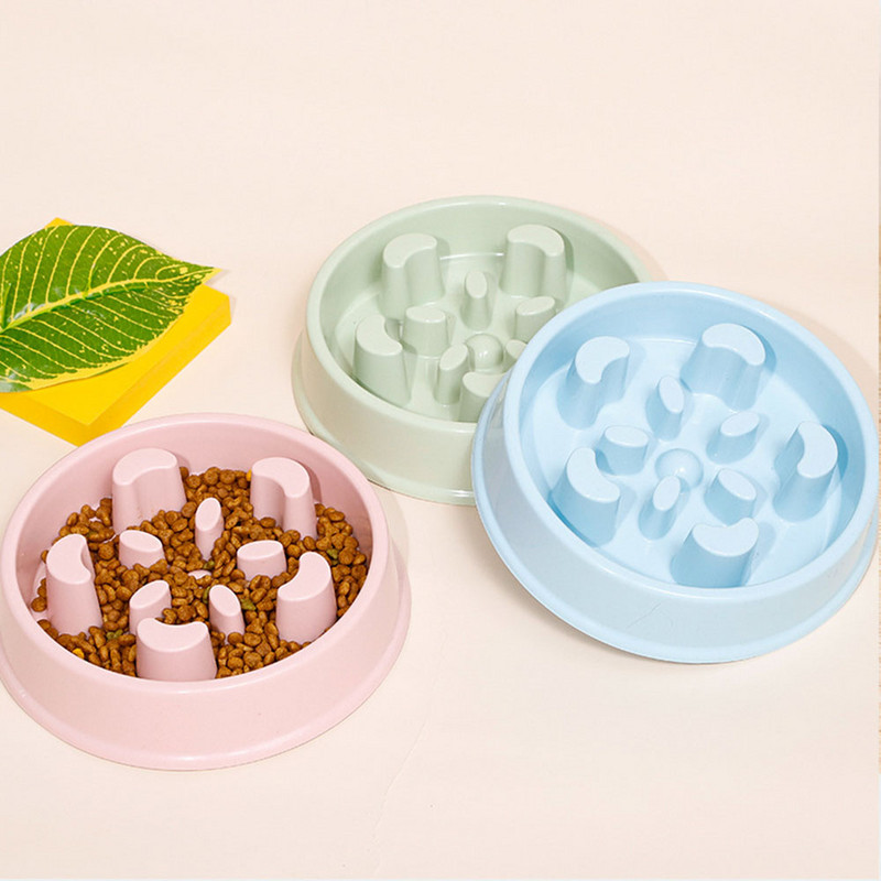 Slow Feeder Zdjele za pse Posuđe Bloat Stop Puppy Food Zdjela za vodu za psa Mačka Neklizajuća Slagalica za sporo jedenje Labirint Zabavna zdjela za hranjenje ljubimaca