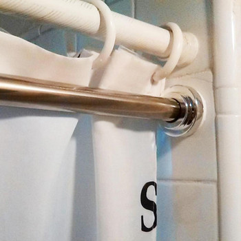 Мултифункционален разтегателен телескопичен прът за завеси Релса Гардероб Шкаф за дрехи Хавлиени кърпи Закачалка за прътове Бар Тоалети за баня