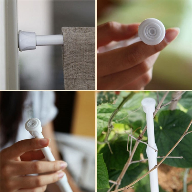 Hordozható teleszkópos rúd függönyrúd tartórúd Otthon Hálószoba Fürdőszoba Ruhatartó sín