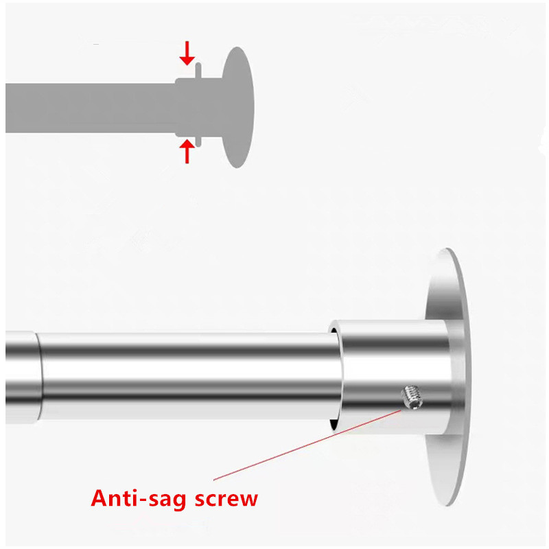 Izvelkams, izliekts dušas aizkaru stienis, melns L formas nerūsējošā tērauda dušas aizkaru stangas bez perforatora vannas istabas aizkaru sliede