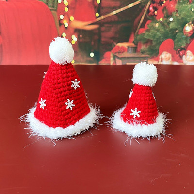 Pletena modna božićna mačja ogrlica Pelerina Plišani dodaci za pse Personalizirani Elk Mačka Šal Štene Crvena kapa Pelerina Traka za grudi Ragdoll