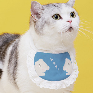 Potrepštine za kućne ljubimce Saliva Ručnici Ogrlice Bibs Bibs Slatka mačka Saliva Ručnici Dodaci za korejske mačke i pse Dodaci za mačiće