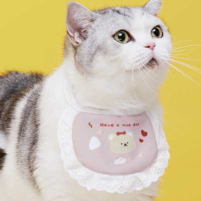 Potrepštine za kućne ljubimce Saliva Ručnici Ogrlice Bibs Bibs Slatka mačka Saliva Ručnici Dodaci za korejske mačke i pse Dodaci za mačiće
