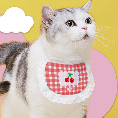 Potrepštine za kućne ljubimce Saliva Ručnici Ogrlice Bibs Bibs Slatka mačka Saliva Ručnici Dodaci za korejske mačke i pse Dodaci za mačiće