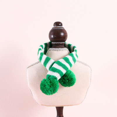 Božićni kućni ljubimac Pletene vunene pruge Božićni šal Mačka Pas Djed Mraz Podesivi ovratnik Bib Pas Mačka Oprema Topli dodaci