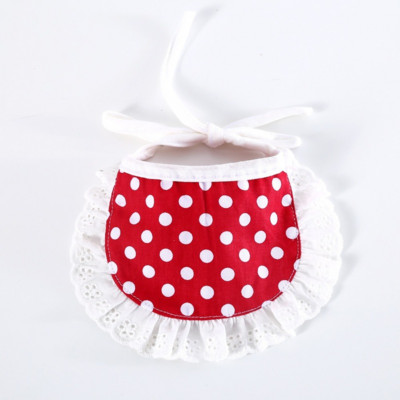 Potrepštine za kućne ljubimce Oprsnik Mačka i pas Crtani karirani slinavi ručnik Mače Štene Čipkasti šal Pamučna ogrlica za psa Mačka Leptir mašna Pribor za kućne ljubimce