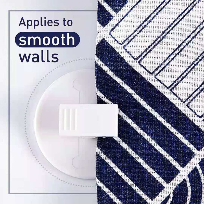 1 KOM Nove samoljepljive kopče za zavjese, vjetrootporne, kopče za zaštitu od prskanja, bešavne držače za pričvršćivanje zavjesa za kućnu kupaonicu