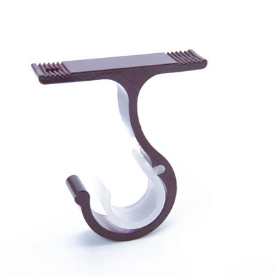 1Gb aizkaru stieņa alumīnija sakausējuma bieza viena kronšteina augšējā stiprinājuma kronšteins (rožu zelts)