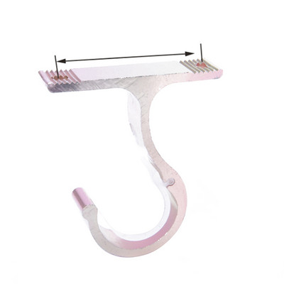 1Gb aizkaru stieņa alumīnija sakausējuma bieza viena kronšteina augšējā stiprinājuma kronšteins (rožu zelts)