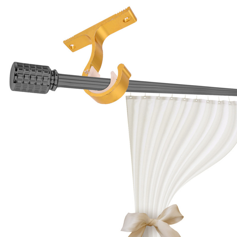 1Gb aizkaru stieņa alumīnija sakausējuma bieza viena kronšteina augšējā stiprinājuma kronšteins (rožu zelts)