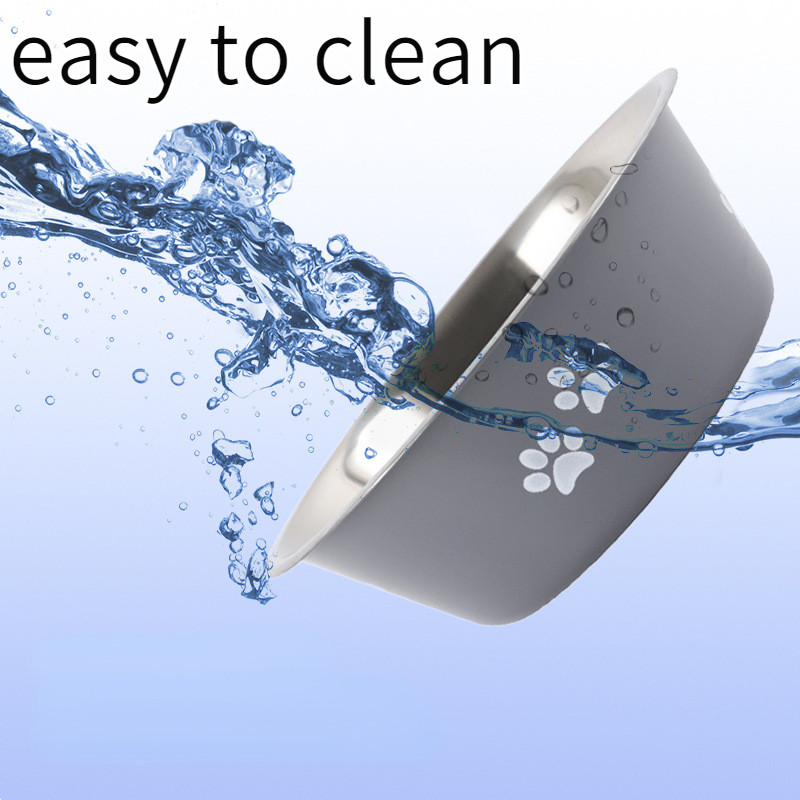 Neslīdoši bļodas mājdzīvnieku suņiem Perros barotavas dzērājiem Maziem vidēji lieliem suņiem nerūsējošā tērauda lielas ietilpības Mascotas piederumi