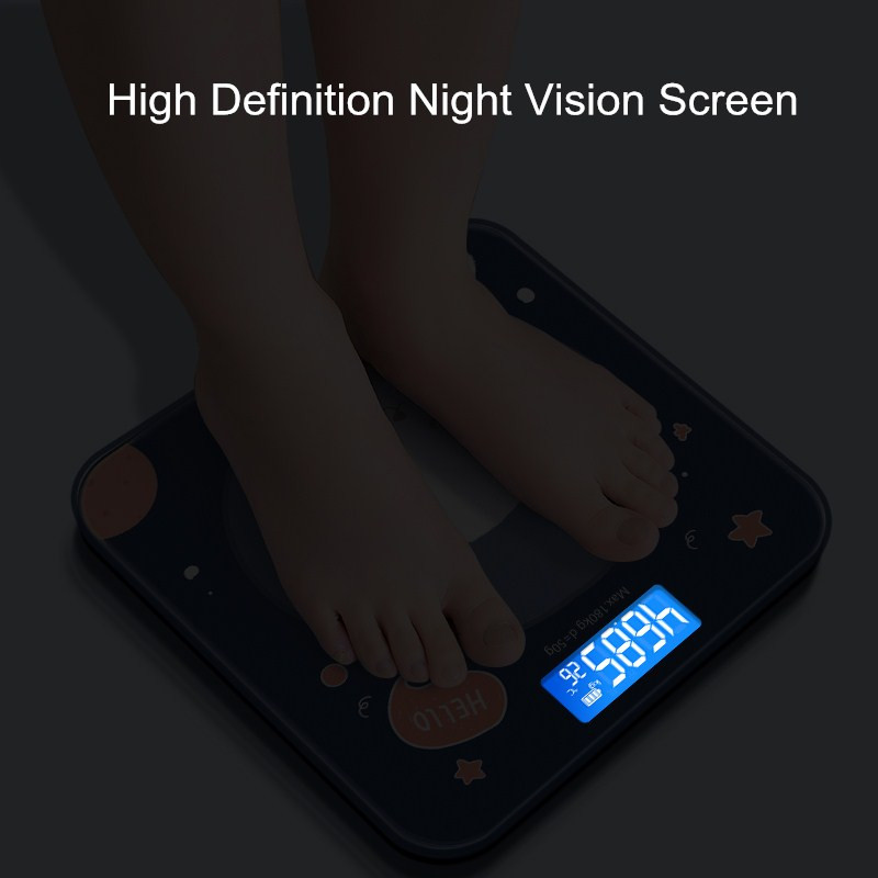 Karikatūras svari Lāča svari LCD displejs stikls Viedi vannas istabas svari Digitālie ķermeņa tauku svari Augstas precizitātes elektroniskie grīdas svari