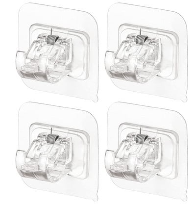 4 TK Kardinapuude konksud Isekleepuvad kardinapuu hoidiku konksud Reguleeritavad kardinapuu konksud Vannitoa kardinapuud