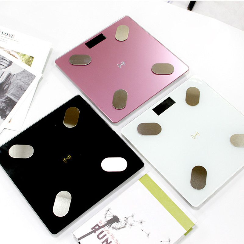 Za Xiaomi solarno punjenje Bluetooth vaga za tjelesnu masnoću Inteligentna elektronska vaga LCD vaga za težinu Analizator sastava tijela