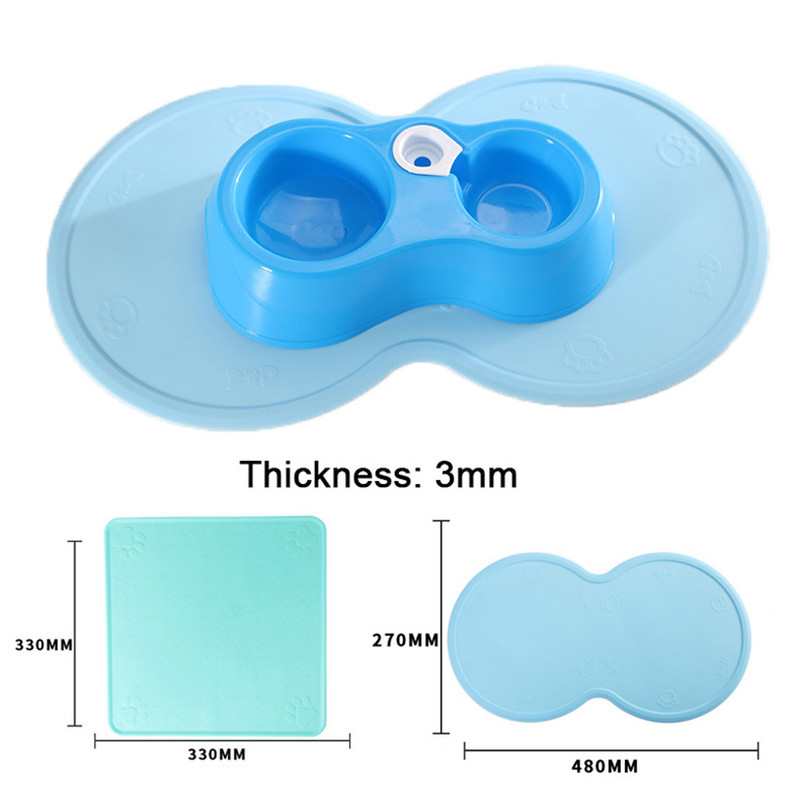 48*27cm Kućni ljubimac, pas, štene, mačka, podloga za hranjenje, slatka silikonska zdjelica u obliku oblaka, postavljanje hrane, dodaci za pse