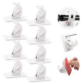 Dvieļu aizkaru stieņa pašlīmējošās skrūves Aizkaru stieņa turētāja montāžas kronšteins Fiksācijas stieņa turētāja sienas āķi