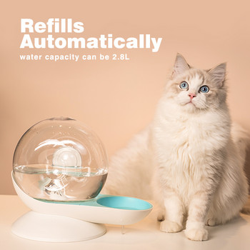 Snails Bubble Automatic Cat Water Bowl Fountain for Pets Water Dispenser Μεγάλο μπολ ποτού Cat Drink No Electricity
