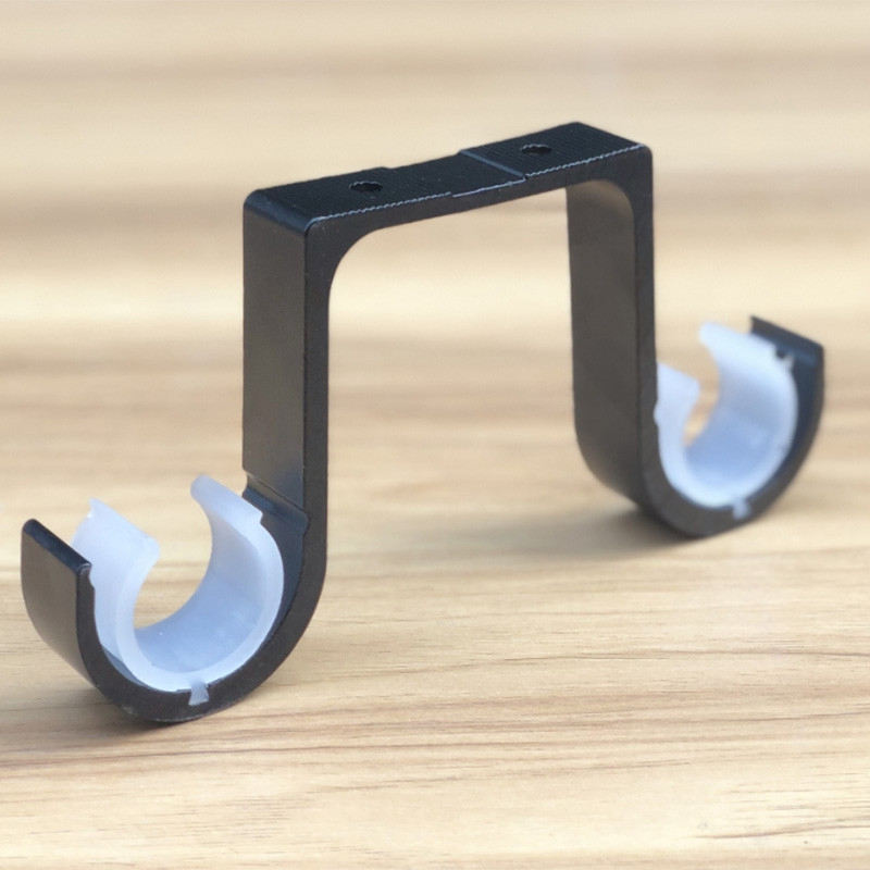 6kom dvostrukih nosača karniša Nosači za stropni nosač Nosači aluminijske legure crne boje