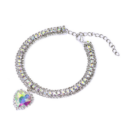 Luksuzna dijamantna ogrlica za kućne ljubimce, kristalna ogrlica za pse, mačke, ogrlice, privjesak, ogrlice s dijamantima, dodaci za kućne ljubimce za male pse, štene, mače