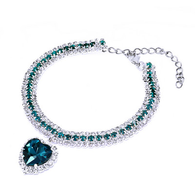 Luksuzna dijamantna ogrlica za kućne ljubimce, kristalna ogrlica za pse, mačke, ogrlice, privjesak, ogrlice s dijamantima, dodaci za kućne ljubimce za male pse, štene, mače