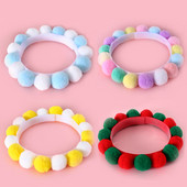 Pehme lemmikloomakoera kassi kiisu plüüsist palli kommide kaelakee kaunistuskrae Shiba Corgi puudli samojeedi bichoni buldogi lemmikloomade tarvikud