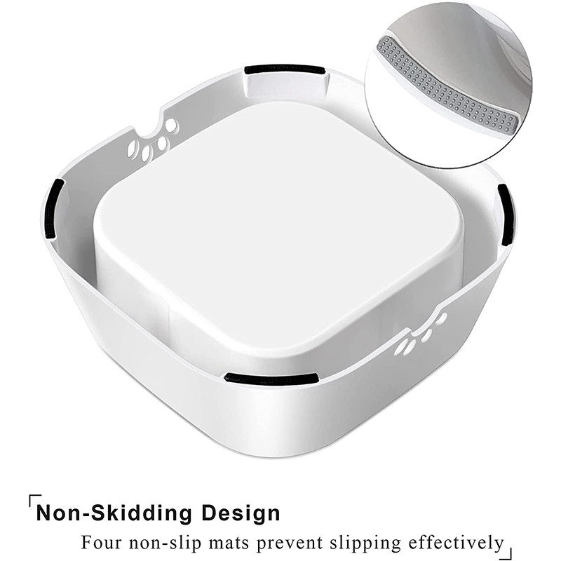 Ulmpp 1.5L zdjela za vodu za pse, stroj za nošenje Plutajuća fontana za mačke, zdjela za sporu vodu, hranilica za vozilo, dozator protiv prelijevanja