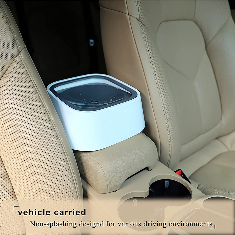 Ulmpp 1.5L zdjela za vodu za pse, stroj za nošenje Plutajuća fontana za mačke, zdjela za sporu vodu, hranilica za vozilo, dozator protiv prelijevanja
