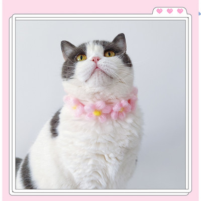 Ogrlice za kućne ljubimce Ogrlice za mačke Nakit za pse Pleteni slatki cvjetići Podesivi ukrasi za kućne ljubimce Oprema za kućne ljubimce Pribor za kućne ljubimce Pribor za mačke