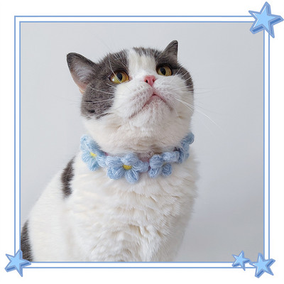 Ogrlice za kućne ljubimce Ogrlice za mačke Nakit za pse Pleteni slatki cvjetići Podesivi ukrasi za kućne ljubimce Oprema za kućne ljubimce Pribor za kućne ljubimce Pribor za mačke