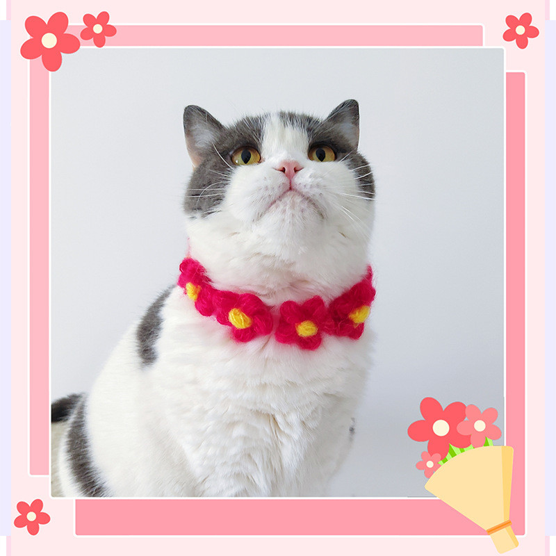 Ogrlice za kućne ljubimce Ogrlice za mačke Nakit za pse Pleteni slatki cvjetići Podesivi ukrasi za kućne ljubimce Oprema za kućne ljubimce Pribor za kućne ljubimce Pribor za mačke