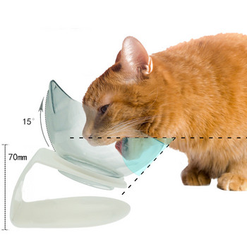 Αντιολισθητικό διπλό μπολ για γάτες Μπολ για σκύλους με βάση για τροφοδοσία κατοικίδιων γατών Μπολ με νερό για γάτες Τροφή μπολ για κατοικίδια για σκύλους Προμήθειες προϊόντων τροφοδοσίας