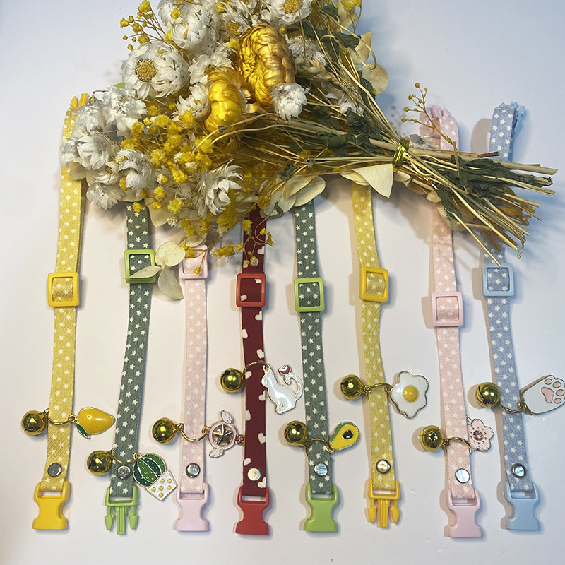 Voćni privjesak Ogrlica za mačke sa zvončićima Jednostavan točkasti ispis Štene Ogrlica Šarene vruće rasprodaje Ogrlice za pojaseve za mačke Dodaci