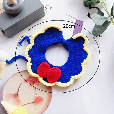 Slatki šal za kućnog ljubimca Božićni šal za psa, mačku, plišani šal, prsa, petokraka zvijezda, pletena ogrlica, maramica za kućne ljubimce, ogrlica, dodaci za njegu