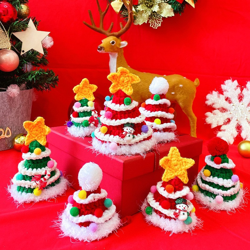 Κροσέ αστέρι Χριστουγεννιάτικο Δέντρο Κολάρο Γάτας για Φεστιβάλ Χειροποίητο Φρεναλ Πομπον Σκύλος Κουτάβι Pinny Κασκόλ Χιονάνθρωπος Γατάκι Αξεσουάρ