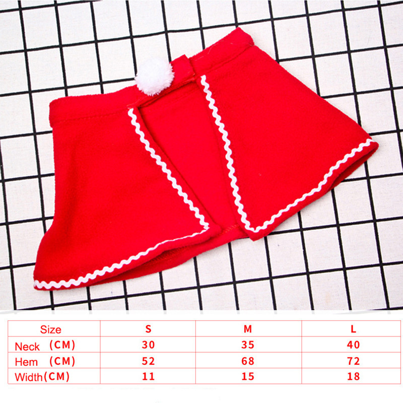 Mačji ogrtač sa zvonom Božićna odjeća Novogodišnji ljubimac Crveni ogrtač Pokrivalo za glavu Plašt Odjeća za kućne ljubimce