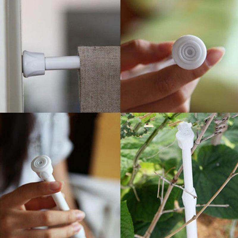 Prilagodljive okrugle šipke za vješanje zavjesa za tuš/ormar od 60-110 cm, štapovi za vješanje, rastezljive šipke, kućanska teleskopska vješalica s motkom