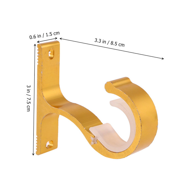 Aizkaru kronšteins Griestu kronšteini Stieņi Āķis Pakaramie sienas Alumīnija sakausējuma dubultā āķi