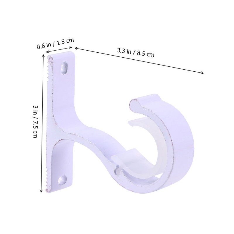 Aizkaru kronšteins Griestu kronšteini Stieņi Āķis Pakaramie sienas Alumīnija sakausējuma dubultā āķi